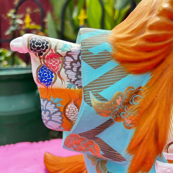 Two vintage Hakata clay dolls , father and son , see pictures for measurements - Picture 8 of 16